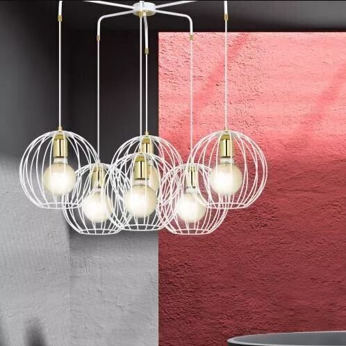 Emibig lampa Albio 6 White цена и информация | Lustras | 220.lv