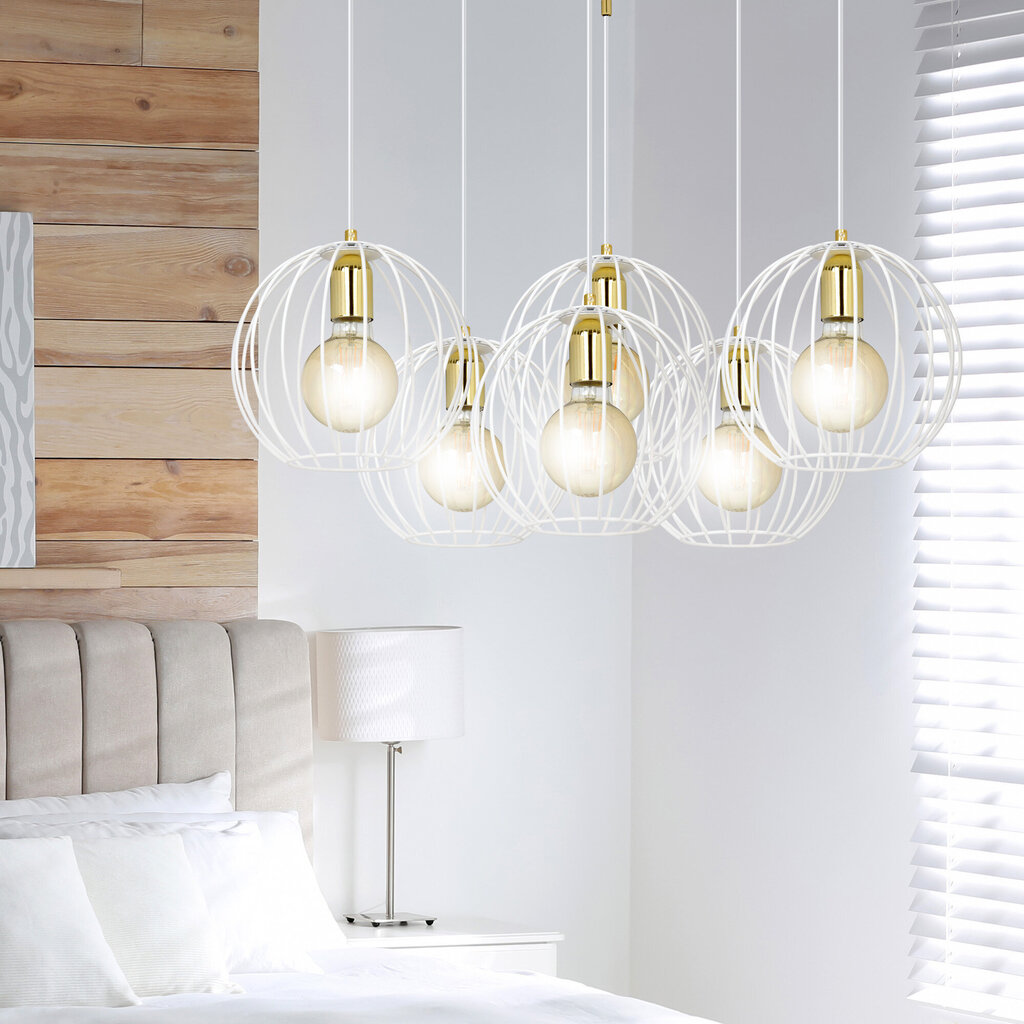 Emibig lampa Albio 6 White цена и информация | Lustras | 220.lv