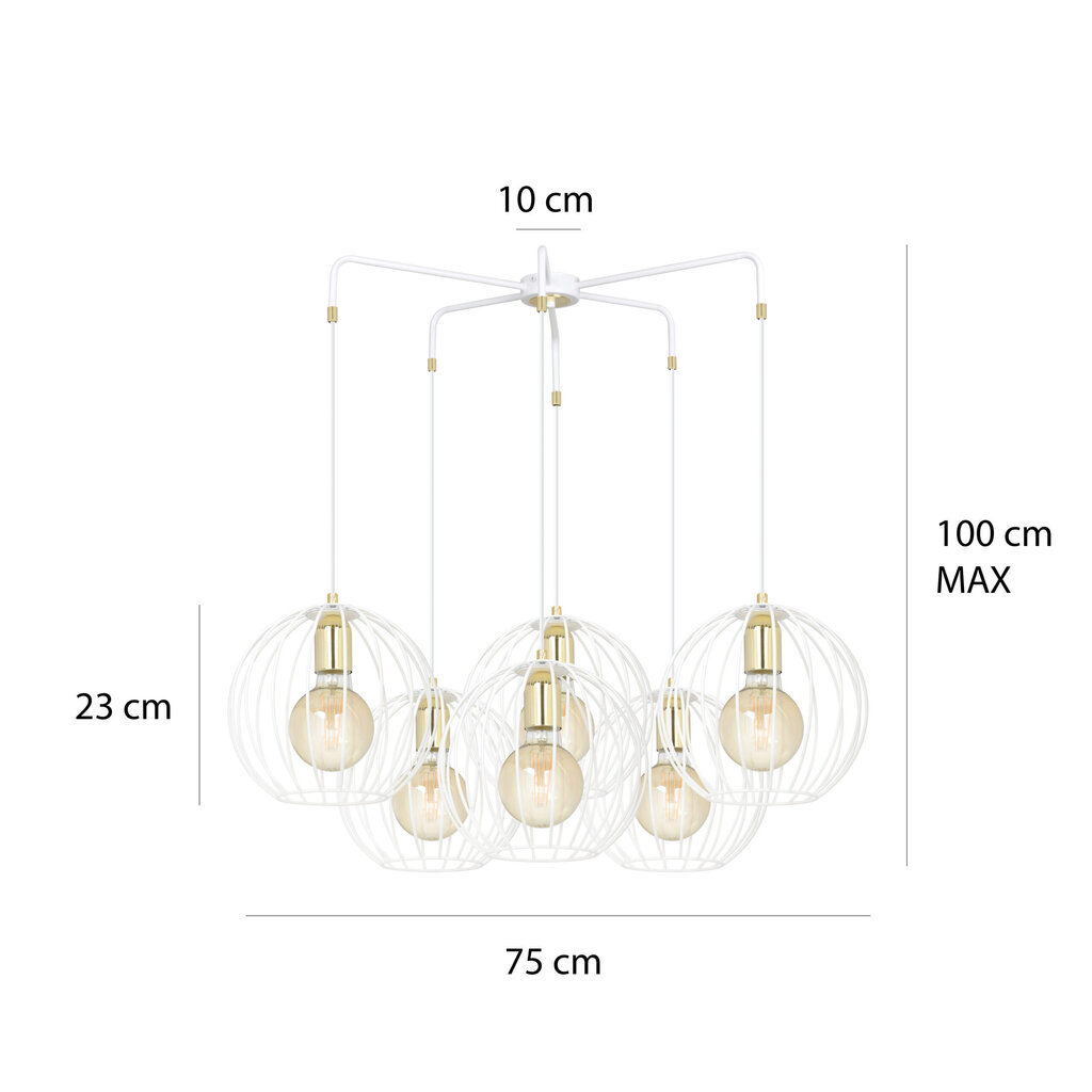 Emibig lampa Albio 6 White cena un informācija | Piekaramās lampas | 220.lv