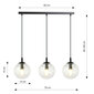 Emibig lampa Cosmo 3 Bl Transparent цена и информация | Lustras | 220.lv