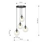 Emibig lampa Cosmo 4 Bl Transparent Premium cena un informācija | Piekaramās lampas | 220.lv