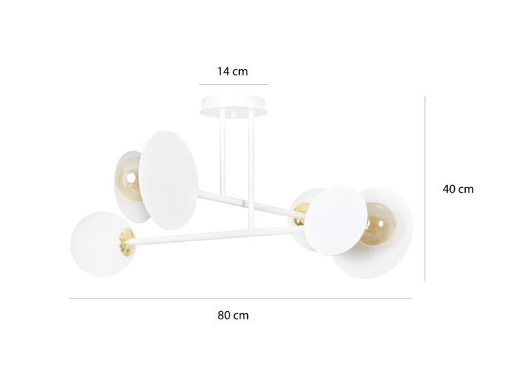 Emibig piekaramā lampa Minerva 4 White cena un informācija | Piekaramās lampas | 220.lv