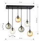 Emibig lampa Cosmo 6 Bl Mix 1 cena un informācija | Piekaramās lampas | 220.lv