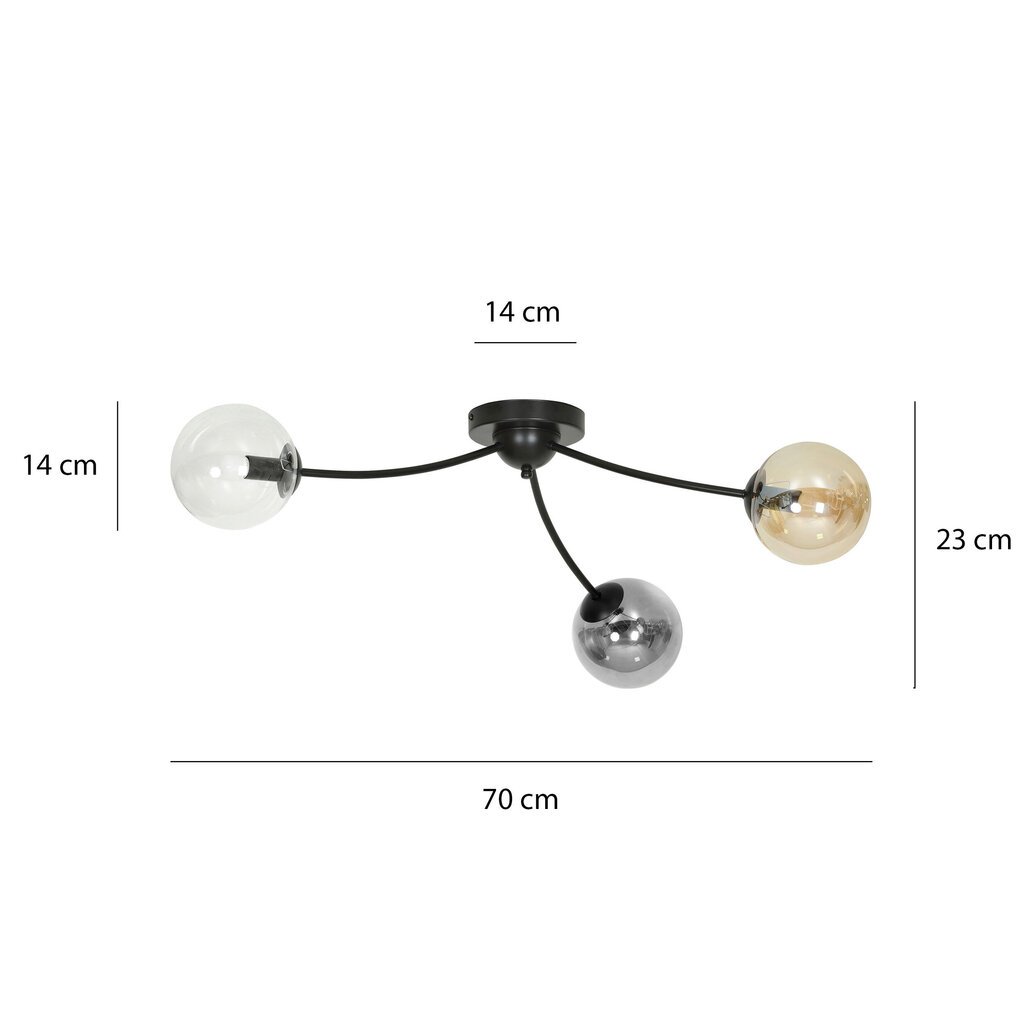 Emibig lampa Bamba 3 Bl Mix cena un informācija | Griestu lampas | 220.lv