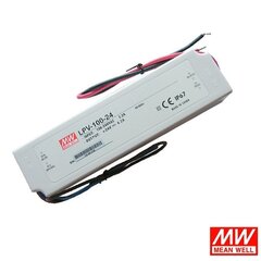 Pārslēgšanas barošanas avots Meanwell LPV-100-12 100W 12V 8.5A IP67 LED barošanas avots цена и информация | Требуются батарейки | 220.lv