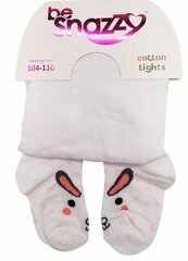 Колготки для девочек be Snazzy Bunny, белые цена и информация | Носки, колготки для девочек | 220.lv