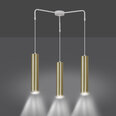 Emibig piekaramā lampa Goldi Premium 3 White/Gold