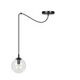 Emibig piekarināmā lampa Gigi 1 Black/Transparent