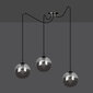 Emibig piekarināmā lampa Gigi 3 Black/Graphite cena un informācija | Lustras | 220.lv