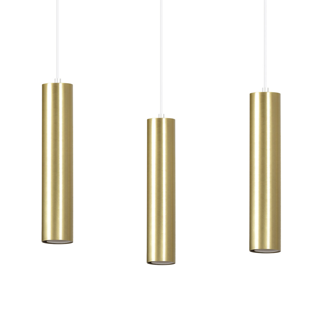 Emibig piekaramā lampa Goldi 3 White/Gold цена и информация | Piekaramās lampas | 220.lv