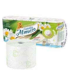 Almusso CAMILLA x8 tualetes papīrs 3 kārtas, 15 m, 8 gab. (8/8/288) cena un informācija | Tualetes papīrs, papīra dvieļi | 220.lv
