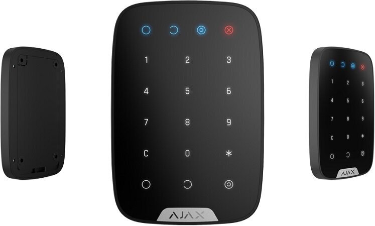 AJAX KeyPad Plus bezvadu vadības tastatūra, melna цена и информация | Drošības sistēmas, kontrolieri | 220.lv