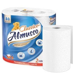 Almusso CLASSICO x2 papīra dvieļi 2gab 2 kārtas 10m 50 loksnes (24/480) цена и информация | Туалетная бумага, бумажные полотенца | 220.lv