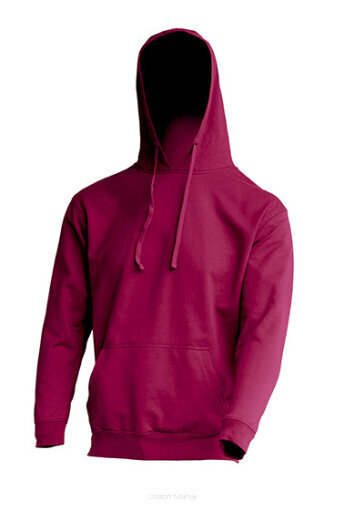 Džemperis ar kapuci "Kangaroo" Unisex, bordo cena un informācija | Vīriešu jakas | 220.lv