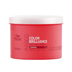 Maska krāsotiem matiem Wella Professionals Invigo Brilliance Coarse Mask, 500 ml cena un informācija | Kosmētika matu stiprināšanai | 220.lv