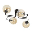 Emibig griestu lampa Brendi 4 Black/Honey