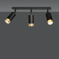 Emibig griestu lampa Hiro 3 Black-Gold