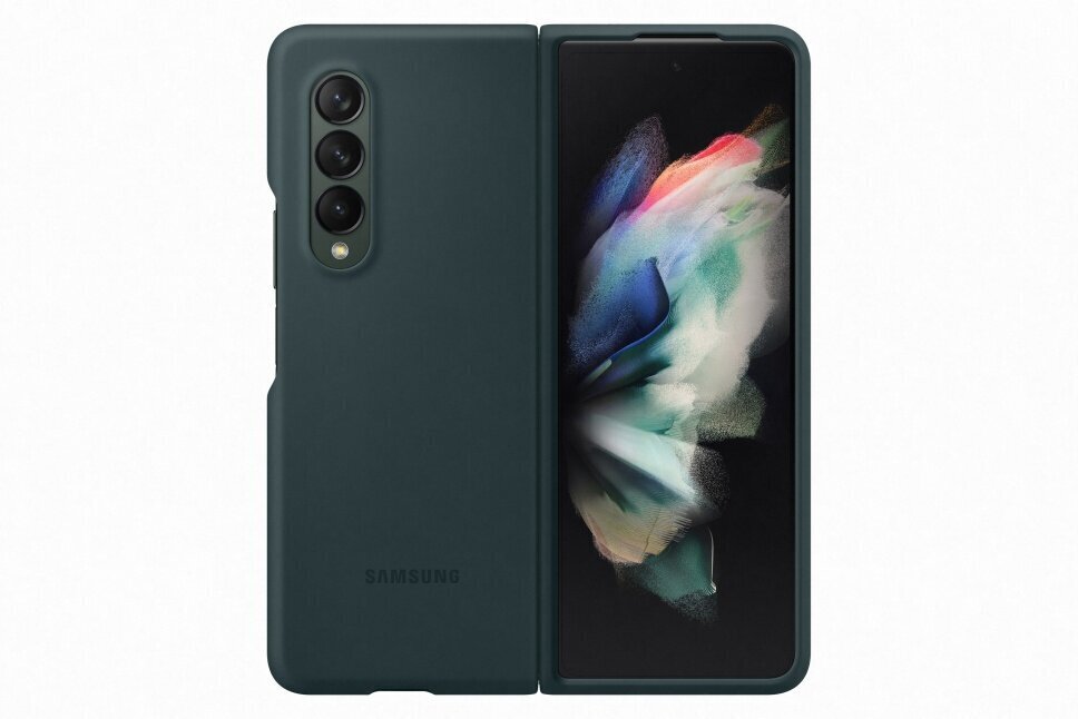 Maciņš Samsung Galaxy Z Fold 3, Zaļš cena un informācija | Telefonu vāciņi, maciņi | 220.lv