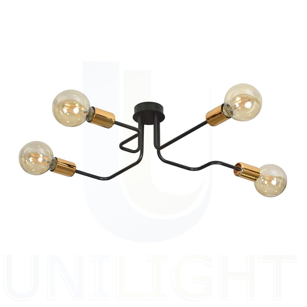 Emibig piekaramā lampa Harmony 4 Black-Copper cena un informācija | Lustras | 220.lv