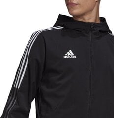 Спортивный свитер мужской Adidas Tiro 21 Windbreaker M GP4967, черный цена и информация | Мужская спортивная одежда | 220.lv