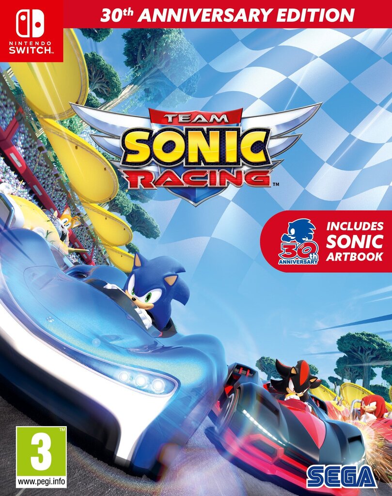 SWITCH Team Sonic Racing 30th Anniversary Edition incl. Artbook cena un informācija | Datorspēles | 220.lv