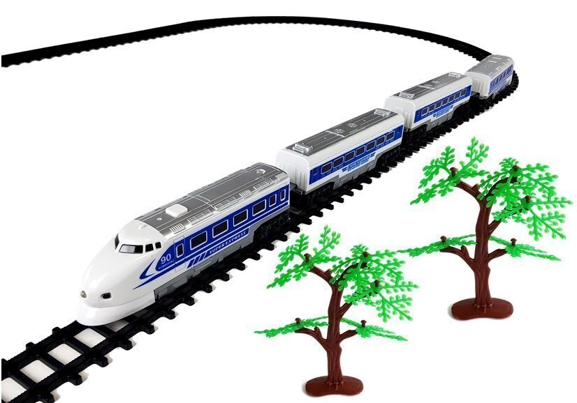 Vilciens ar sliedēm "Express Train", ar gaismām un skaņām cena un informācija | Rotaļlietas zēniem | 220.lv