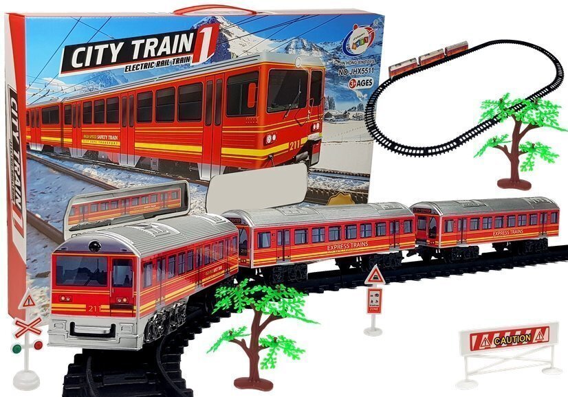 Elektriskais vilciens ar sliedēm "City Train", 28 d. цена и информация | Rotaļlietas zēniem | 220.lv