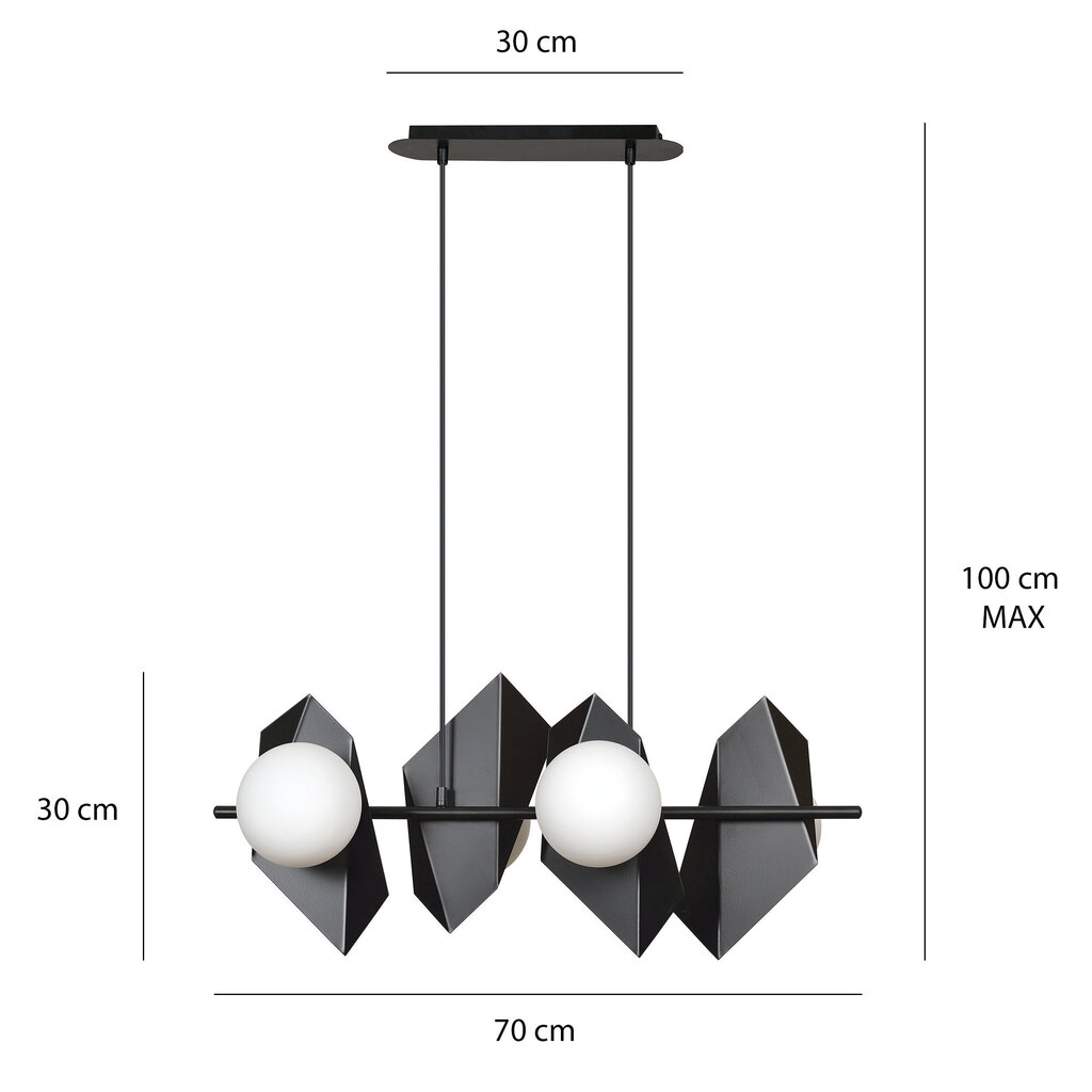 Emibig lampa Drifton 4 White cena un informācija | Lustras | 220.lv