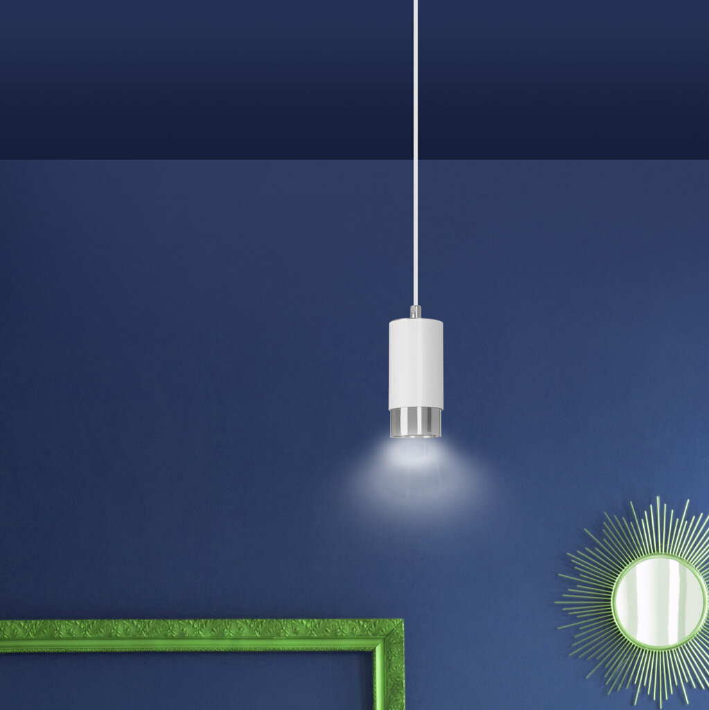 Emibig lampa Fumiko 1 White Chrome cena un informācija | Piekaramās lampas | 220.lv