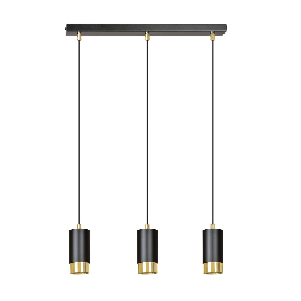 Emibig lampa Fumiko 3 Black Gold цена и информация | Lustras | 220.lv