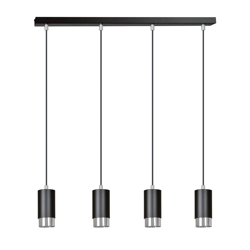 Emibig lampa Fumiko 4 Black Chrome cena un informācija | Piekaramās lampas | 220.lv