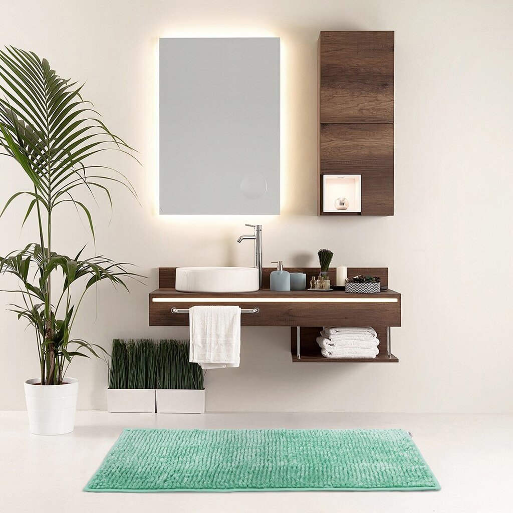 AmeliaHome vannas istabas paklājs Bati, tirkīza krāsā - dažādi izmēri цена и информация | Vannas istabas aksesuāri | 220.lv