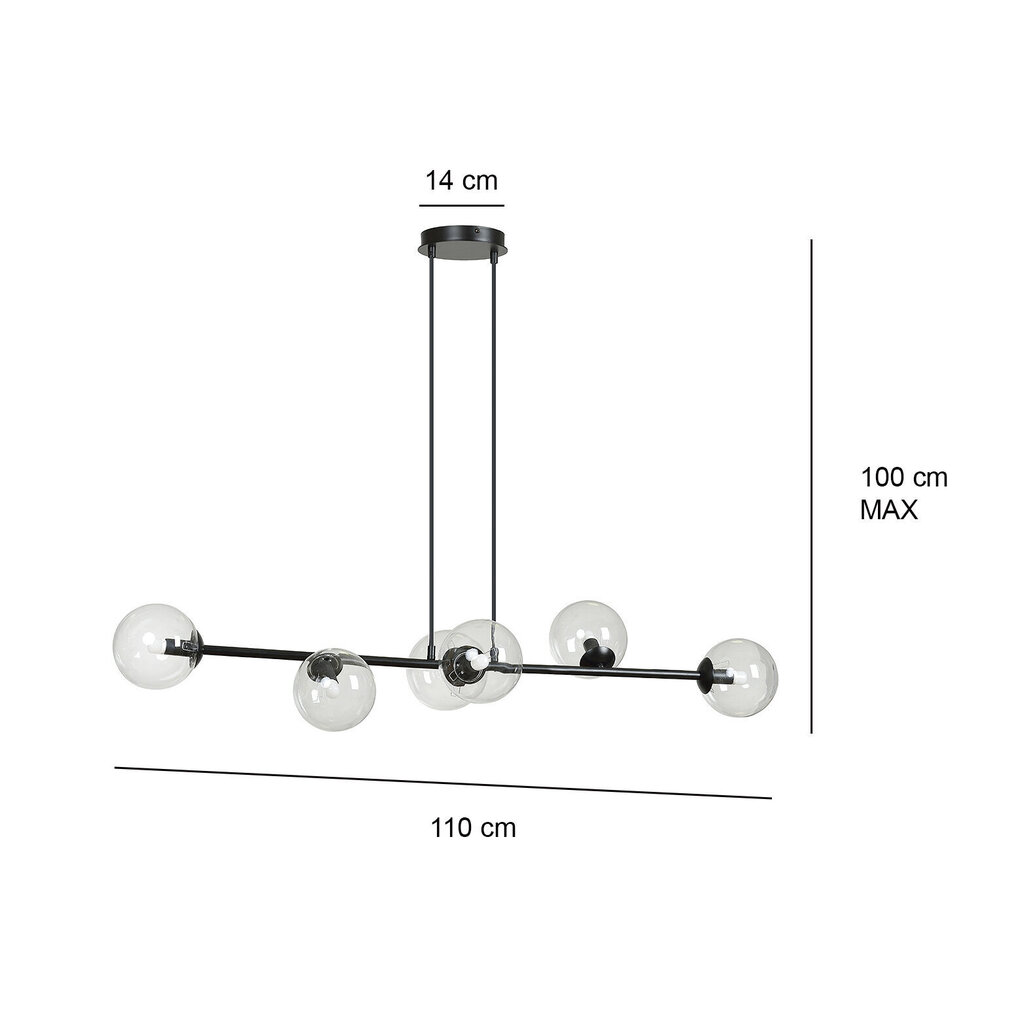 Emibig lampa Rossi 6 Wh Transparent cena un informācija | Lustras | 220.lv