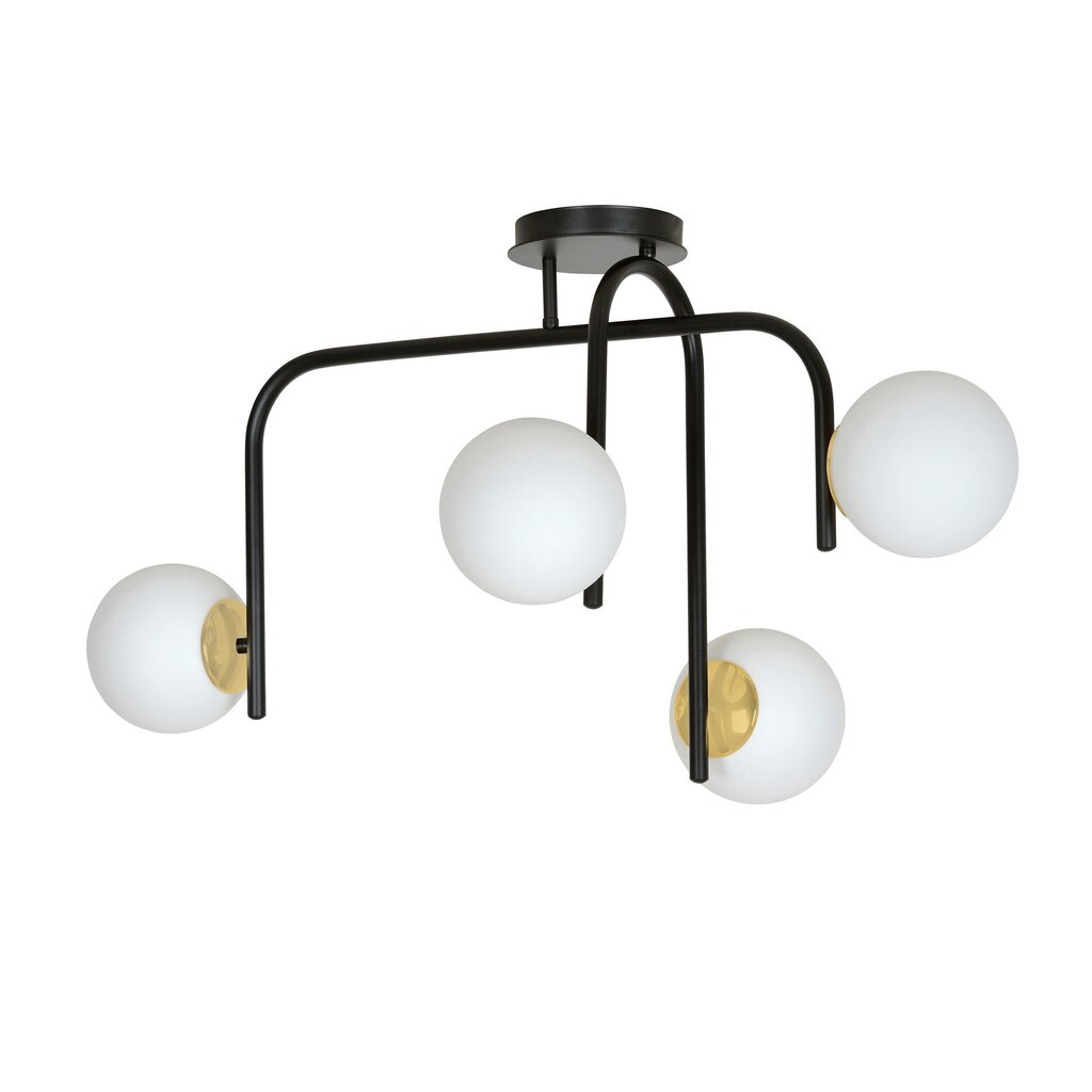 Emibig lampa Ragnar 4B Black cena un informācija | Lustras | 220.lv