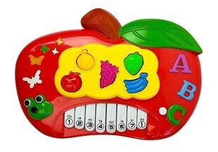 Учебное пианино с микрофоном "Яблоко" цена и информация | Развивающие игрушки | 220.lv
