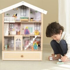 Деревянный кукольный домик "Classic World" цена и информация | Игрушки для девочек | 220.lv