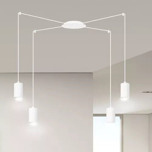 Emibig piekaramā lampa Traker 4 WH/White cena un informācija | Lustras | 220.lv