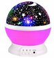 Nakts lampa 2in1 USB zvaigžņu projektors, zila цена и информация | Lampas bērnu istabai | 220.lv