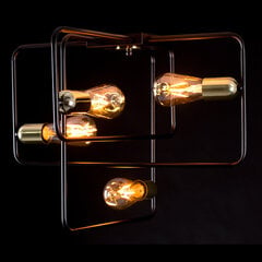Emibig griestu lampa Savo 4 Black-Gold cena un informācija | Piekaramās lampas | 220.lv