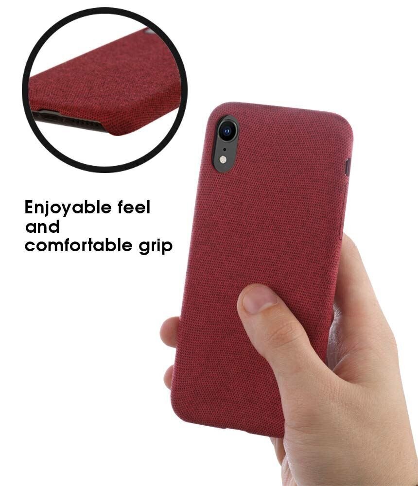 Lilware Soft Fabric telefona maciņš priekš iPhone XR. Sarkans цена и информация | Telefonu vāciņi, maciņi | 220.lv