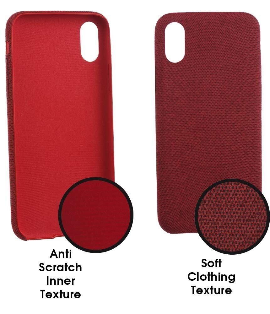 Lilware Soft Fabric telefona maciņš priekš iPhone XR. Sarkans цена и информация | Telefonu vāciņi, maciņi | 220.lv