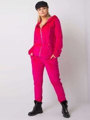 Plus izmēra rozā velūra komplekts. Pink XXXL цена и информация | Спортивная одежда для женщин | 220.lv