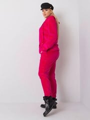Plus izmēra rozā velūra komplekts. Pink XXXL цена и информация | Спортивная одежда для женщин | 220.lv