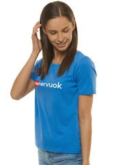 Sieviešu T-krekls "Nenervuok" JS/SD211-43278, zils cena un informācija | T-krekli sievietēm | 220.lv