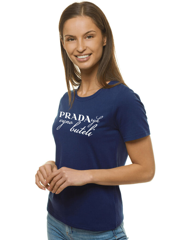 Sieviešu T-krekls "Prada" JS/SD211-43229, tumši zils cena un informācija | T-krekli sievietēm | 220.lv