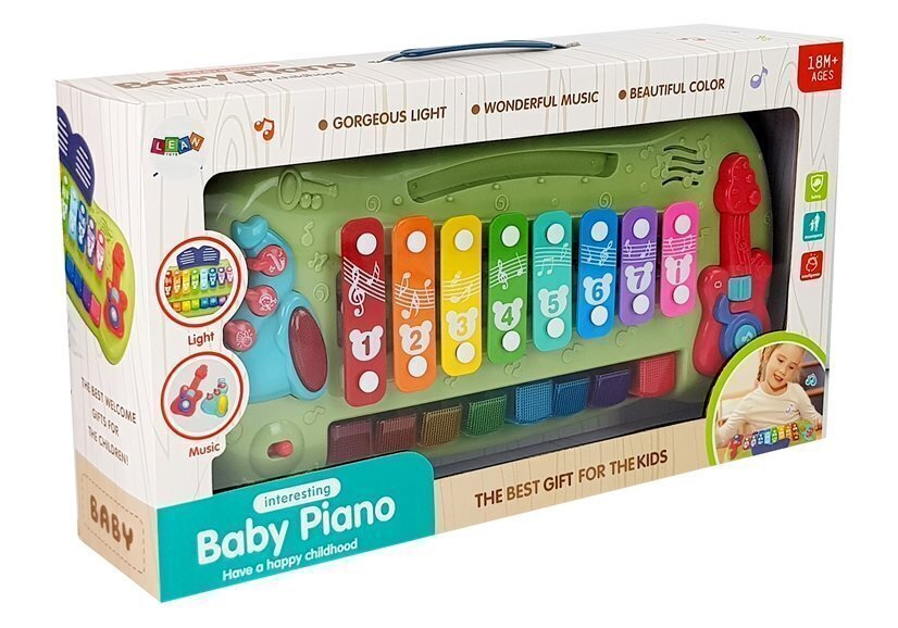 Ksilofons-klavieres bērniem Lean Toys Baby Piano cena un informācija | Rotaļlietas zīdaiņiem | 220.lv