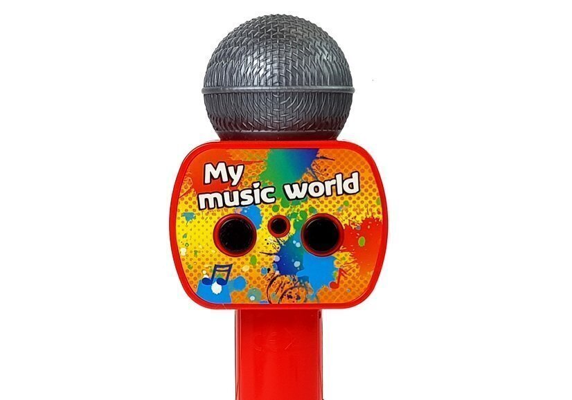Bezvadu karaoke mikrofons ar Bluetooth, sarkans cena un informācija | Attīstošās rotaļlietas | 220.lv
