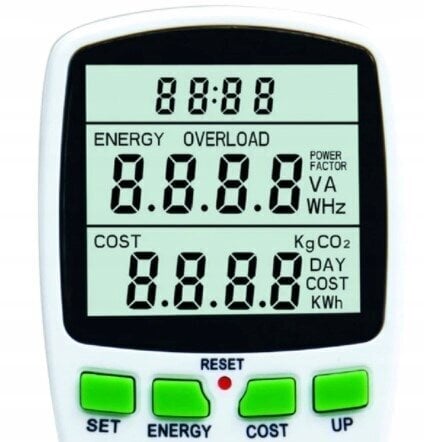 Vatmetrs - enerģijas patēriņa mērītājs cena un informācija | Taimeri, termostati | 220.lv