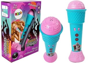 Bērnu karaoke mikrofons, zils цена и информация | Развивающие игрушки | 220.lv