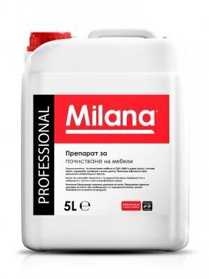 Mēbeļu kopšanas un tīrīšanas līdzeklis, MILANA® Professional - 5L cena un informācija | Tīrīšanas līdzekļi | 220.lv